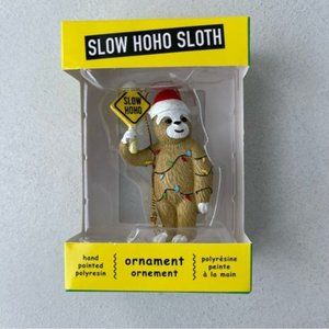 Santa Sloth Ho Ho Ho Slow Christmas tree ornament decoration holiday